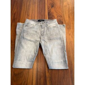 Jordan Craig Men's Gray Sean High Rise Faded Skinny Jeans Size 32/34